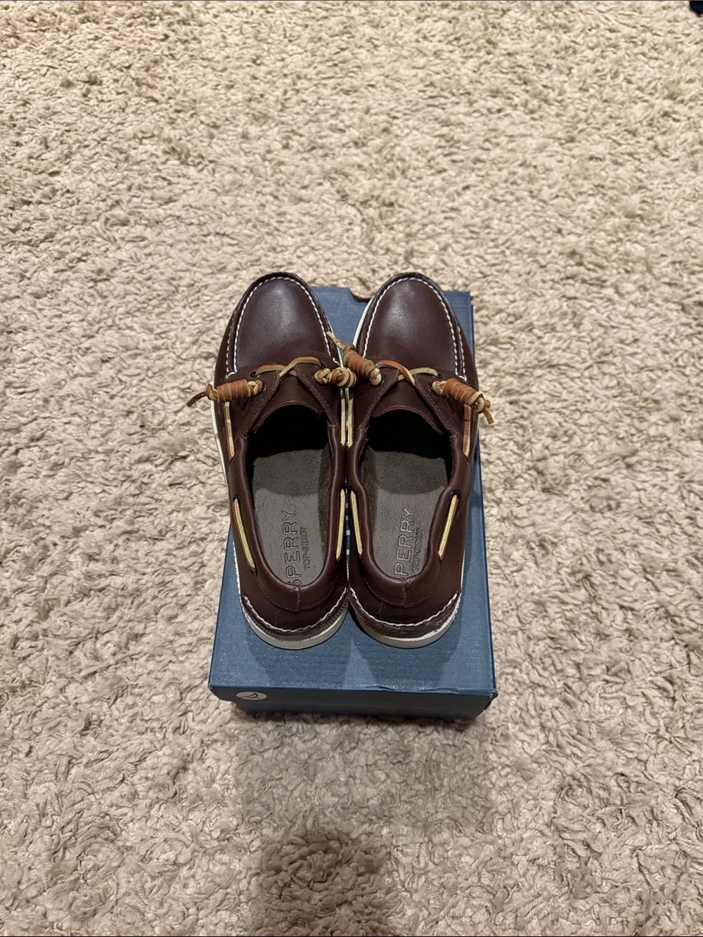 NIB Sperry Men's Authentic Original™ 2-Eye Boat Shoe Brown primary-multi 9